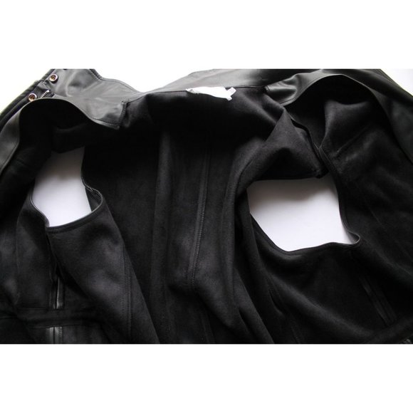 The Frankie Shop Ines Faux Leather Cargo Vest Black Size XS/S - Picture 6 of 9